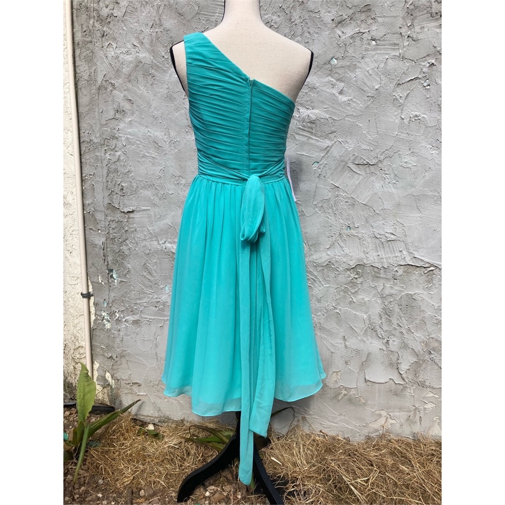 NWT Formal Sky Blue, One Shoulder Dress | Prom, Homecoming, Bridesmaid, Katrina - Picture 3 of 11